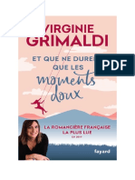Telecharger Et Que Ne Durent Que Les Moments Doux PDF Gratuit Virginie Grimaldi