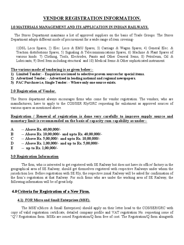 Vendor Registration Information 2 PDF Notary Public Business