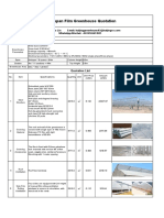 64mx44m Multi-Span Film Greenhouse Quotation - HUIJING GREENHOUSE