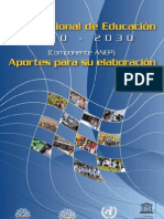 ANEP - Plan Nacional de Educación 2010-2030)