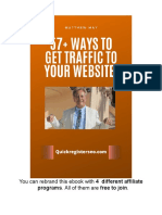 57 Ways To Get Traffic To Your Website