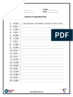 Grade 4 Activity Sheet (Place Value)