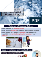 5.2 (B) Water As A Universal Solvent & Organic Solvent