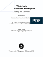 Wörterbuch Der Anatomischen Fachbegriffe - Ableitung Und Aussprache