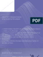 Creativity Enhancement - Strategy & Program