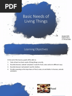 Basic Needs of Living Things