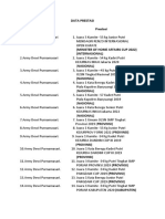 Data Prestasi Karate Army Dewi Purnamasari