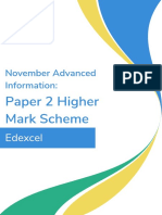 Third Space Learning - Nov 2022 Higher Paper 2 Mark Scheme - Edexcel