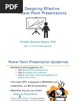 Lecture 3 Desiging Effective Power Point Presentation DR Dinesh