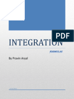 Integration Formulas