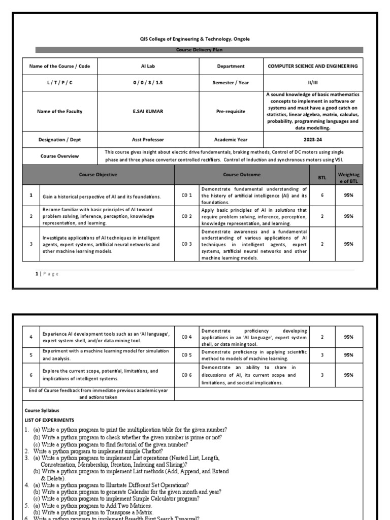 AI Lab CDP format | PDF | Artificial Intelligence | Intelligence (AI ...