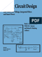 Analog Circuit Design - Low-Power Low-Voltage, Integrated Filters and Smart Power (PDFDrive)