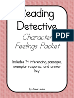 Reading Detective: Character Feelings Packet