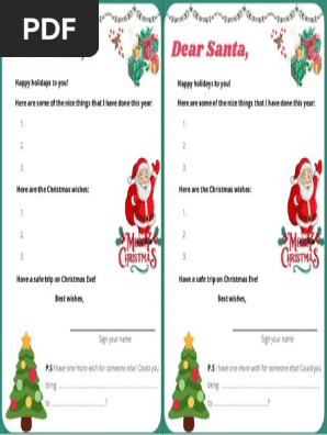 Christmas Letter to Santa