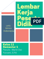 LKPD Bahasa Indonesia Kelas 11 Semester 1 - Marlin Dwi Putranti