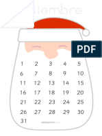 Navidad Calendario Diciembre