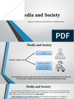 Media and Society-Subject of Analysis in The Field of Communication (Imbunatatit), PDF