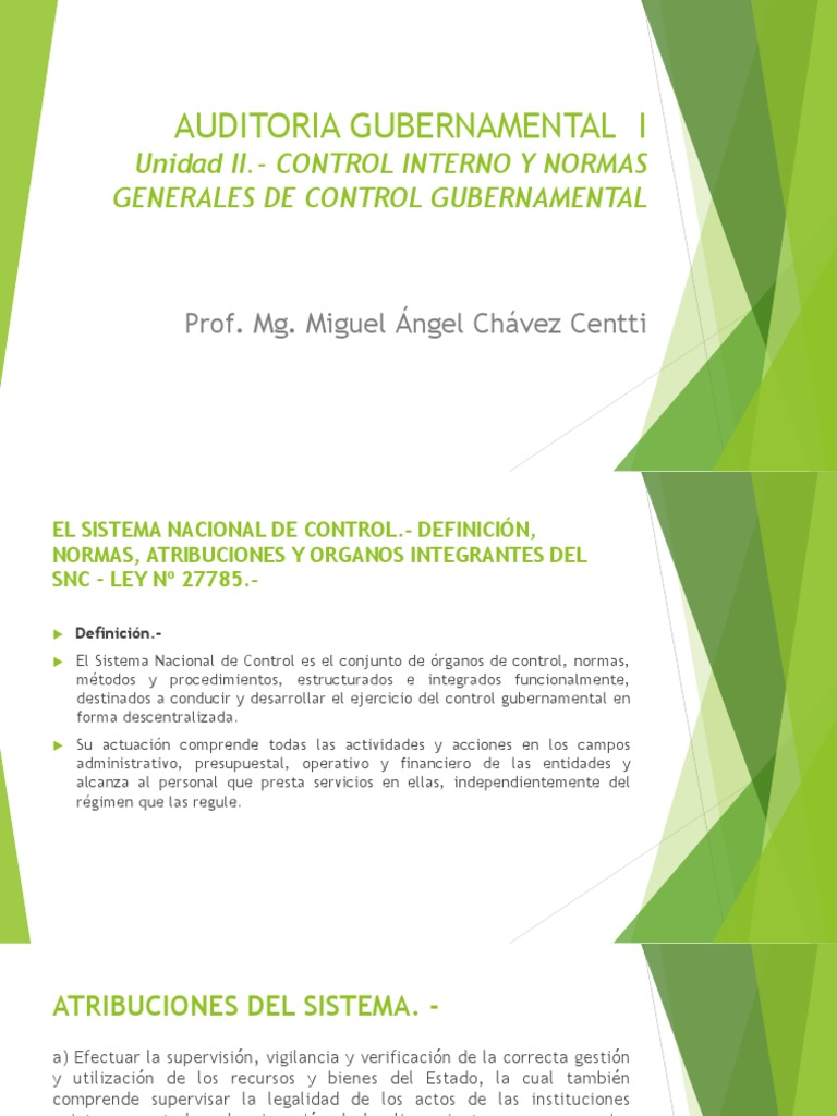 Normas Generales de Control Gubernamental | PDF | Negocios | Finanzas y ...