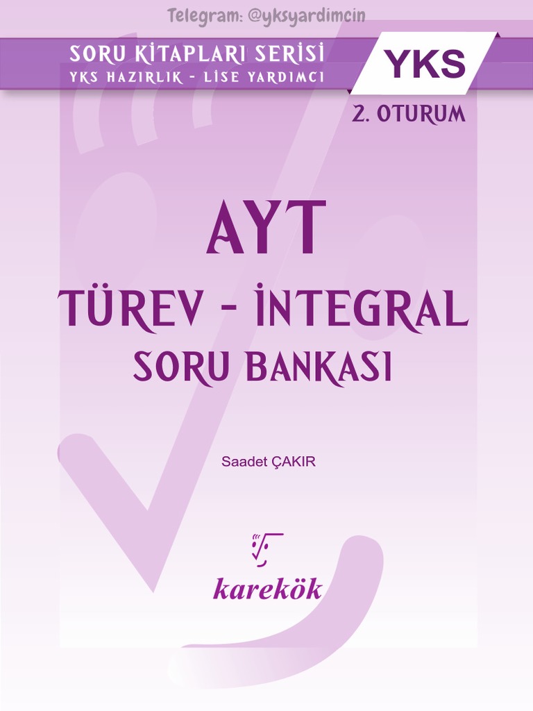 Karek k yay nlar ayt matematik t rev ntegral pdf