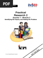 RLD 2 Identifying The Inquiry and Stating The Problem.
