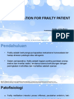 Prehabilitation in Frailty