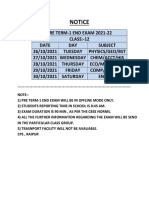 12 Pre Term 1 End Exam