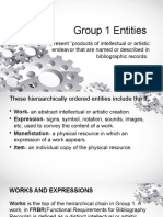 Group 1 Entities
