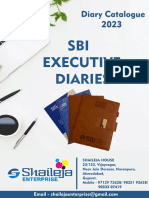 Premium Leather Diary Sbi 2023 Diary With Magnet Lock
