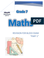 Gr7 - Revision Sheet For Block 3 Exam - Part1