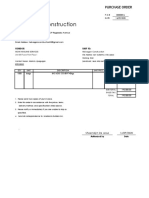 Purchase Order 000816 Cement