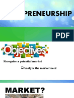 Find potential markets for entrepreneurship