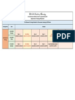 Training Schedule