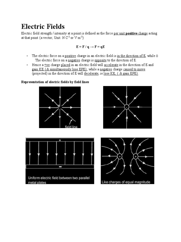 Understanding Electric Fields and Current | PDF | Electromagnetic ...