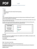 DSA - Lab - 02 - Implementation of Objects and Classes