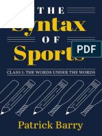 Syntax of Sports Chapter 1