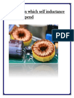 Factors Self Inductance Coil Depend