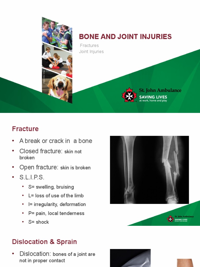 Lesson 14 Bone and Joint Injuries v2 PDF