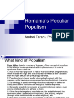 Romania’s Peculiar Populism