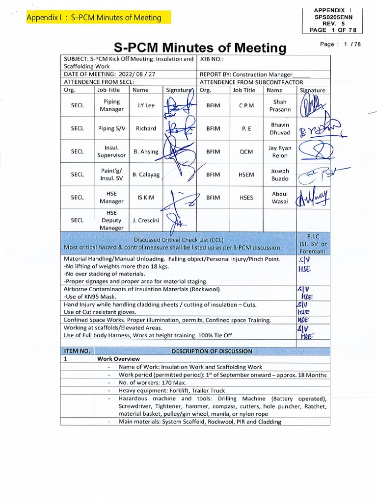 S-PCM APOC Insulation & Cladding Works | PDF