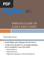 Portage Guide To Early Education