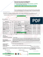 Application Form and Innovation Profile