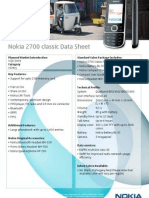 Nokia 2700 Classic Datasheet