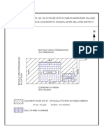 House site sketch showing land boundaries in Narayanapuram village