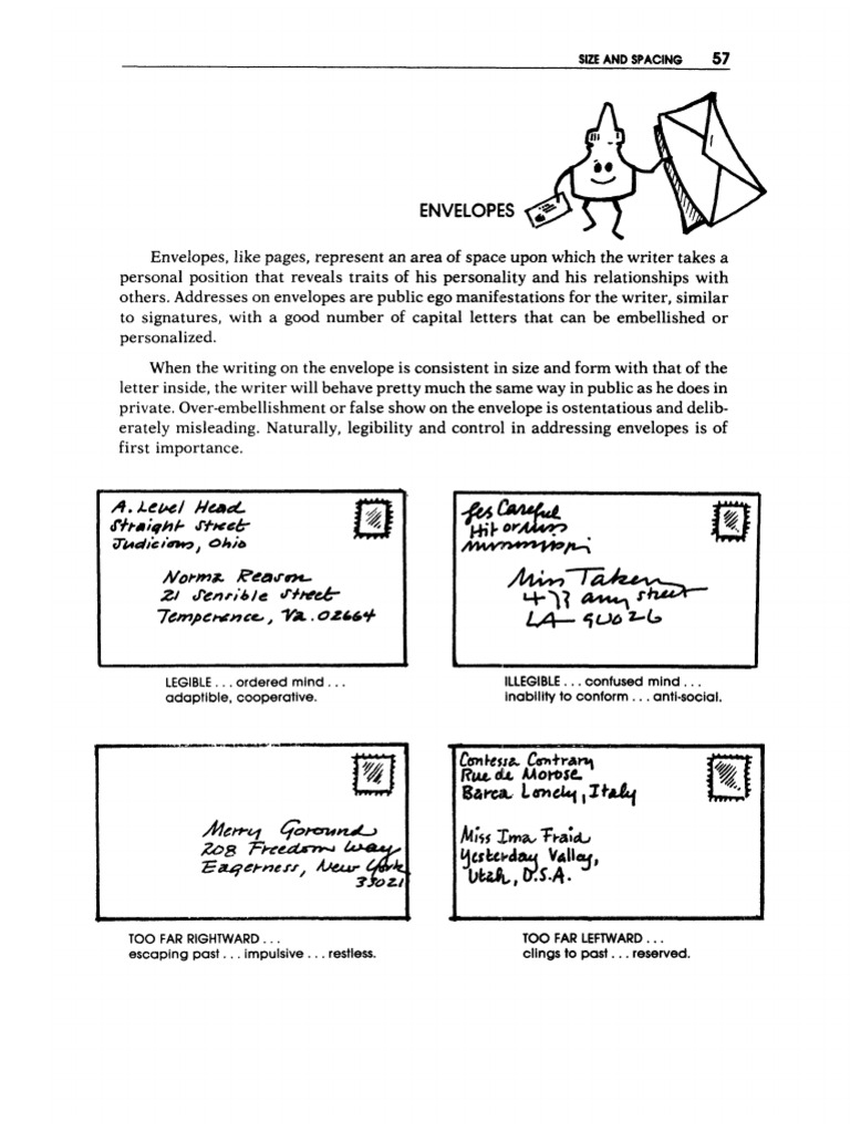 Envelopes: Size and Spacing | PDF