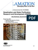 Water Desalination Solicitation