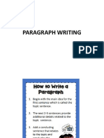 Paragraph Writing STD 3