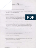 Gate Chemical - 2007 Exam Paper