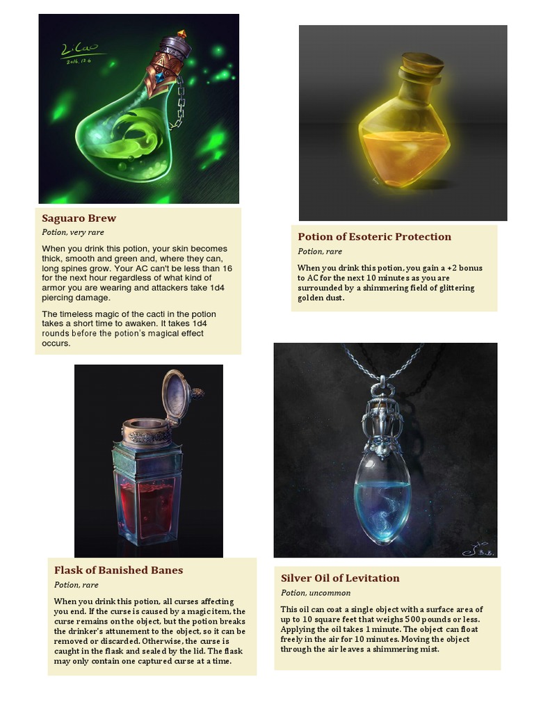 Illumi's Set of Stolen Potions (5e) PDF