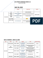 PSCWS Official Schedule