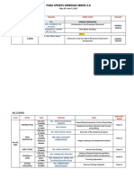 PSCWS Official Schedule